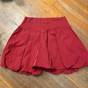 Elegant Red Mini Skirt, Large